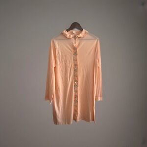 Sears 60's Daisy Flowers Vintage Nylon Womens Pajama Top/Gown Size Medium 36‎